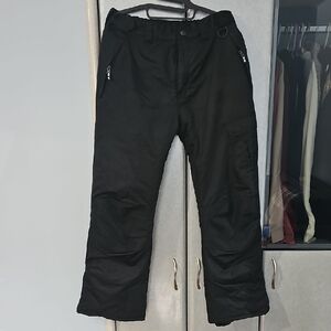 Kids Black Snow Ski Snowboard Pants, L